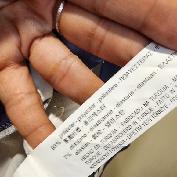 ZARA BASIC COLLECTION  stripes blue and white pencil midi Skirt size S - Picture 9 of 13